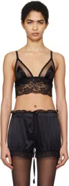 Dolce & Gabbana Black Soft-cup Satin Camisole In N0000 Nero