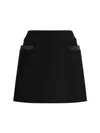 Dolce & Gabbana Black Solid Mini Skirt In Black