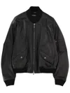 Dolce & Gabbana Black Solid Mock Collar Jacket In Black