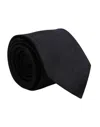 Dolce & Gabbana Black Solid Silk Adjustable Neckmen's Men's Tie
