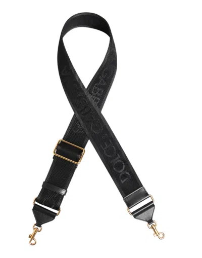 Dolce & Gabbana Black Solid Viscose Bag Shoulder Women's Strap