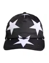 Dolce & Gabbana Black Star Print Polyester Baseball Cap In Black
