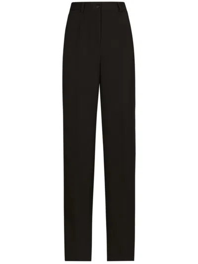 DOLCE & GABBANA BLACK STRAIGHT PANT
