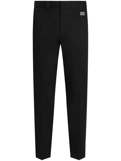 Dolce & Gabbana Black Stretch Cotton Pants