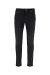 Dolce & Gabbana Men Black Stretch Denim Jeans In Black