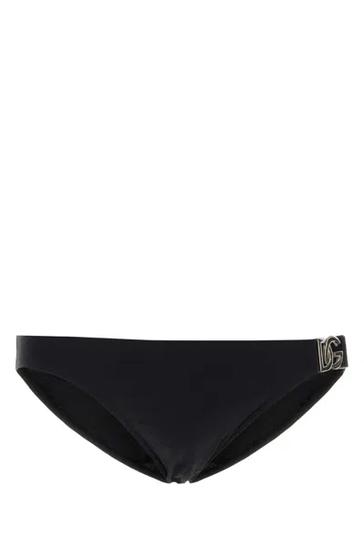 Dolce & Gabbana Black Stretch Nylon Swimming Brief In N0000