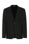 Dolce & Gabbana Black Stretch Viscose Blend Blazer