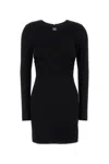 Dolce & Gabbana Short Milano Rib Dress With Dg Logo