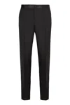 Dolce & Gabbana Black Stretch Wool Blend Pant