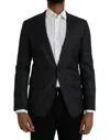 Dolce & Gabbana Black Single Breasted Formal Wool Blazer In Black