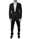 Dolce & Gabbana Black Stripe Single Breasted Formal Men's Suit In Black