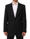 Dolce & Gabbana Black Stripes 2 Buttons Suit Jacket Blazer In Black