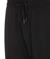 Dolce & Gabbana Black Sweatpants With Drawstring In Wool Blend Man In Black