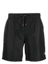 Dolce & Gabbana Logo Plaque Short Swimsuit In Black