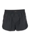 Dolce & Gabbana Black Swimsuit With Logo Plate On The Front In Tech Fabric Man In Black