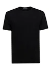 Dolce & Gabbana Dolce&gabbana Black T Shirt With Logo Embroidery In Black