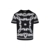 Dolce & Gabbana Cotton Bandana Print T-shirt In Black