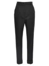 Dolce & Gabbana Turned-up Hem Tailored Trousers In Black