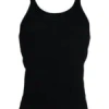 Dolce & Gabbana Black Cotton Sleeveless Underwear Tank T-shirt In Black