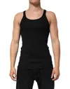 Dolce & Gabbana Black Tank Sleeveless Underwear Men T-shirt In Black