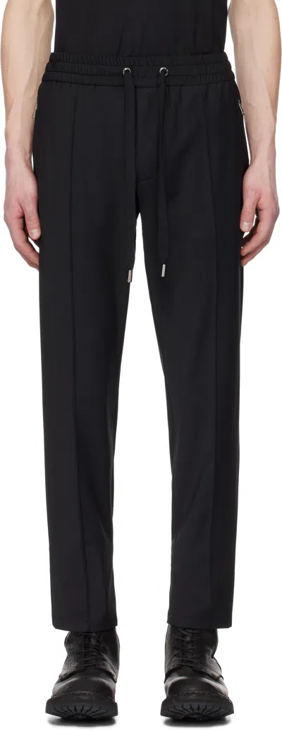 Dolce & Gabbana Black Tela Lana Trousers