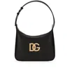 Dolce & Gabbana Structured Calfskin Shoulder Bag In Black