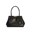 Dolce & Gabbana Marlene Everyday Shoulder Bag In Grained Leather In Black