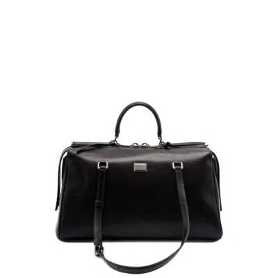 DOLCE & GABBANA DOLCE & GABBANA BLACK TOTE BAGS WOMEN