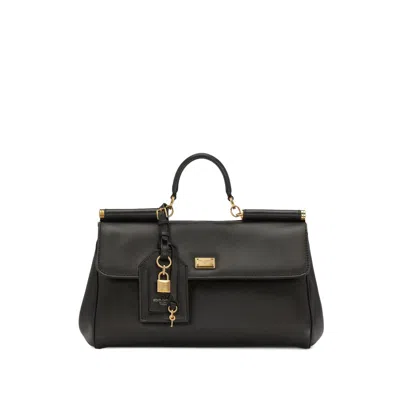 DOLCE & GABBANA DOLCE & GABBANA BLACK TOTE BAGS WOMEN