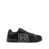 Dolce & Gabbana Sneakers With A Logo Patch In Black