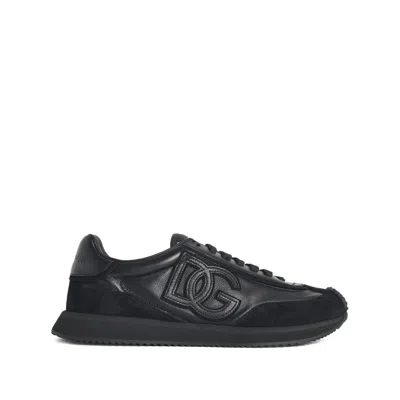 DOLCE & GABBANA DOLCE & GABBANA BLACK TRAINERS - LOW-TOPS MEN