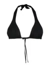 Dolce & Gabbana Padded Triangle Bikini Top In Black
