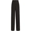 Dolce & Gabbana High-waisted Wide-leg Trousers In Black