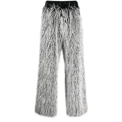 DOLCE & GABBANA DOLCE & GABBANA BLACK TROUSERS - WIDE-LEG TROUSERS MEN