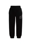 Dolce & Gabbana Logo Cotton Jersey Sweatpants In Black