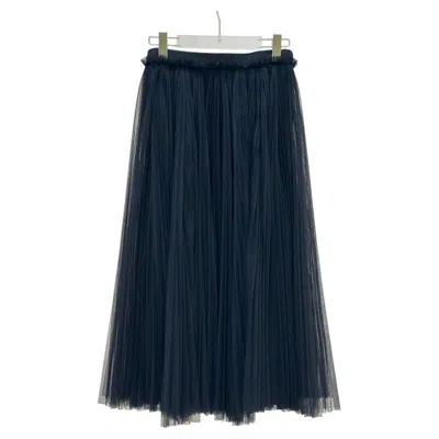 Pre-owned Dolce & Gabbana Black Tulle & Lace Skirt Sz.42