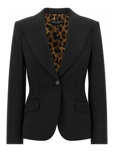 Dolce & Gabbana Black Turlington Blazer