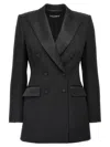 Dolce & Gabbana 'turlington' Blazer Double-breasted Structured Shoulders In Black