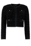 Dolce & Gabbana Black Tweed Blazer