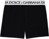 Dolce & Gabbana Black Two-way-stretch Long-leg Boxers In Nero