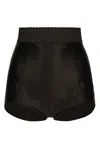 Dolce & Gabbana High-waisted Scallop-edge Briefs In Black