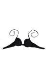 Dolce & Gabbana Black Underwire Push Up Balconette Bra Underwear In Black