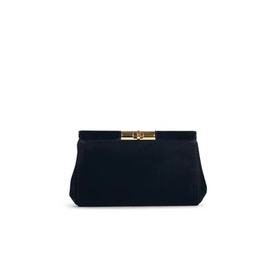 Dolce & Gabbana Black Velvet Shoulder Strap