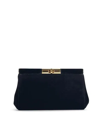 DOLCE & GABBANA BLACK VELVET SHOULDER STRAP