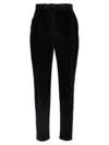 Dolce & Gabbana Pleated Wool-blend Gabardine Straight-leg Pants In Black