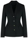Dolce & Gabbana Black Virgin Wool Blazer In Black