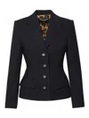 DOLCE & GABBANA BLACK VIRGIN WOOL BLAZER