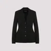 Dolce & Gabbana Black Virgin Wool Blazer In Nero