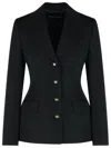 Dolce & Gabbana Black Virgin Wool Blazer In Black