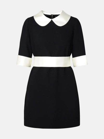 Dolce & Gabbana Black Virgin Wool Blend Dress